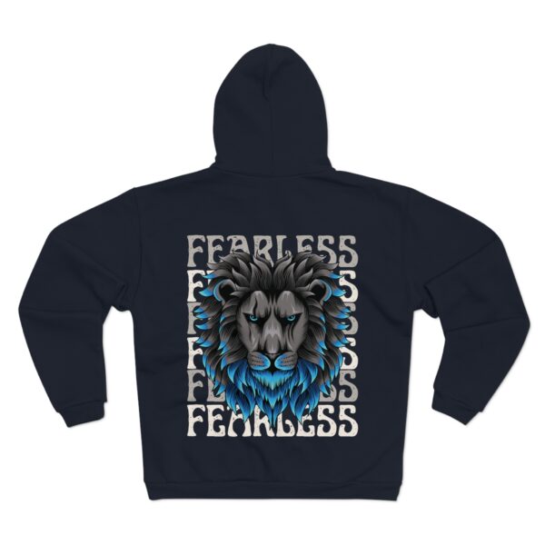 Unisex Hooded Zip Fearless - Afbeelding 3