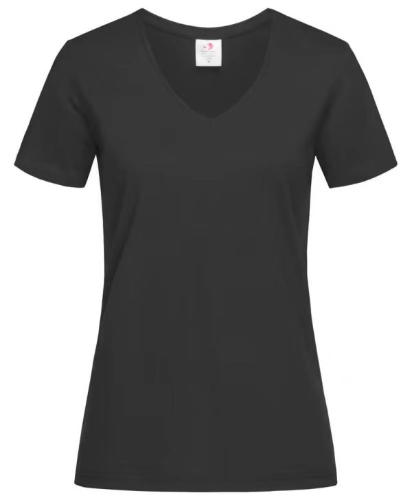 T-shirt met V-hals voor vrouwen - Afbeelding 2