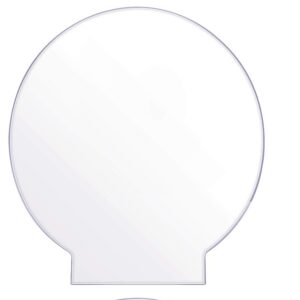 Acrylplaat rond + Houten Verlichte Base Stand