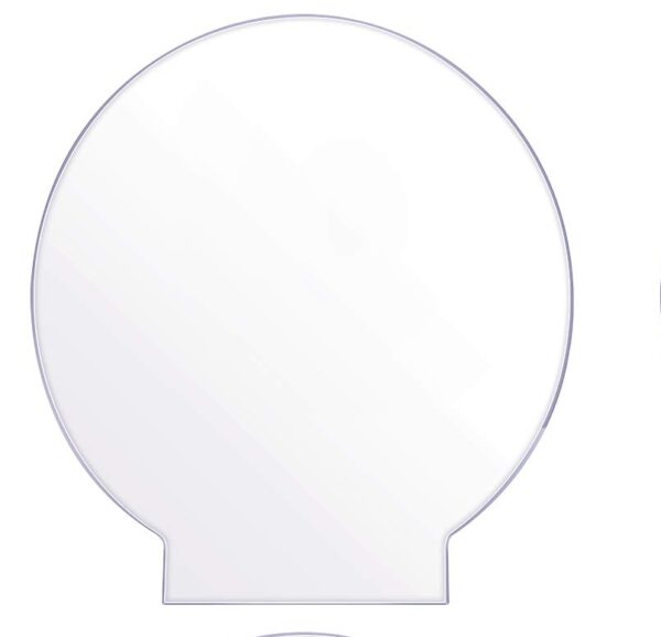 Acrylplaat rond + Houten Verlichte Base Stand