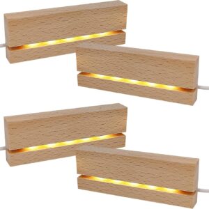 Houten Verlichte Base Stand